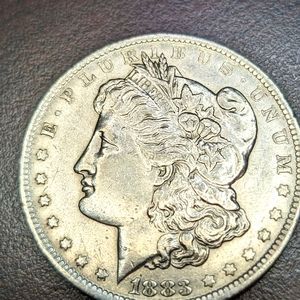 1883O Morgan silver dollar